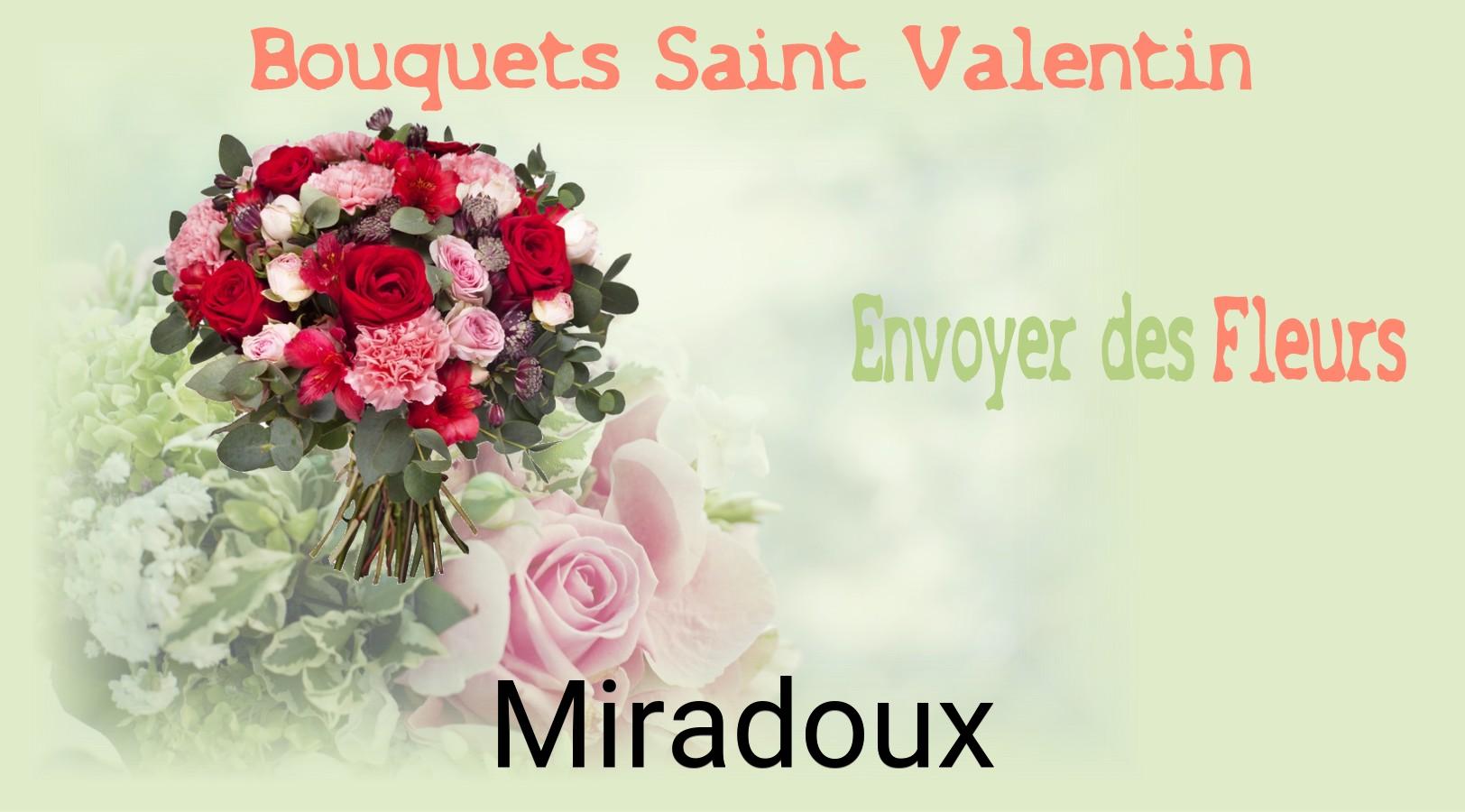 Roses de Saint-Valentin livrées à Miradoux